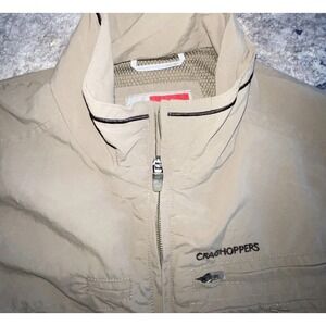 Craghoppers Insect Shield Cargo Vest Men's S Olive Full Zip Hiking Outdoor